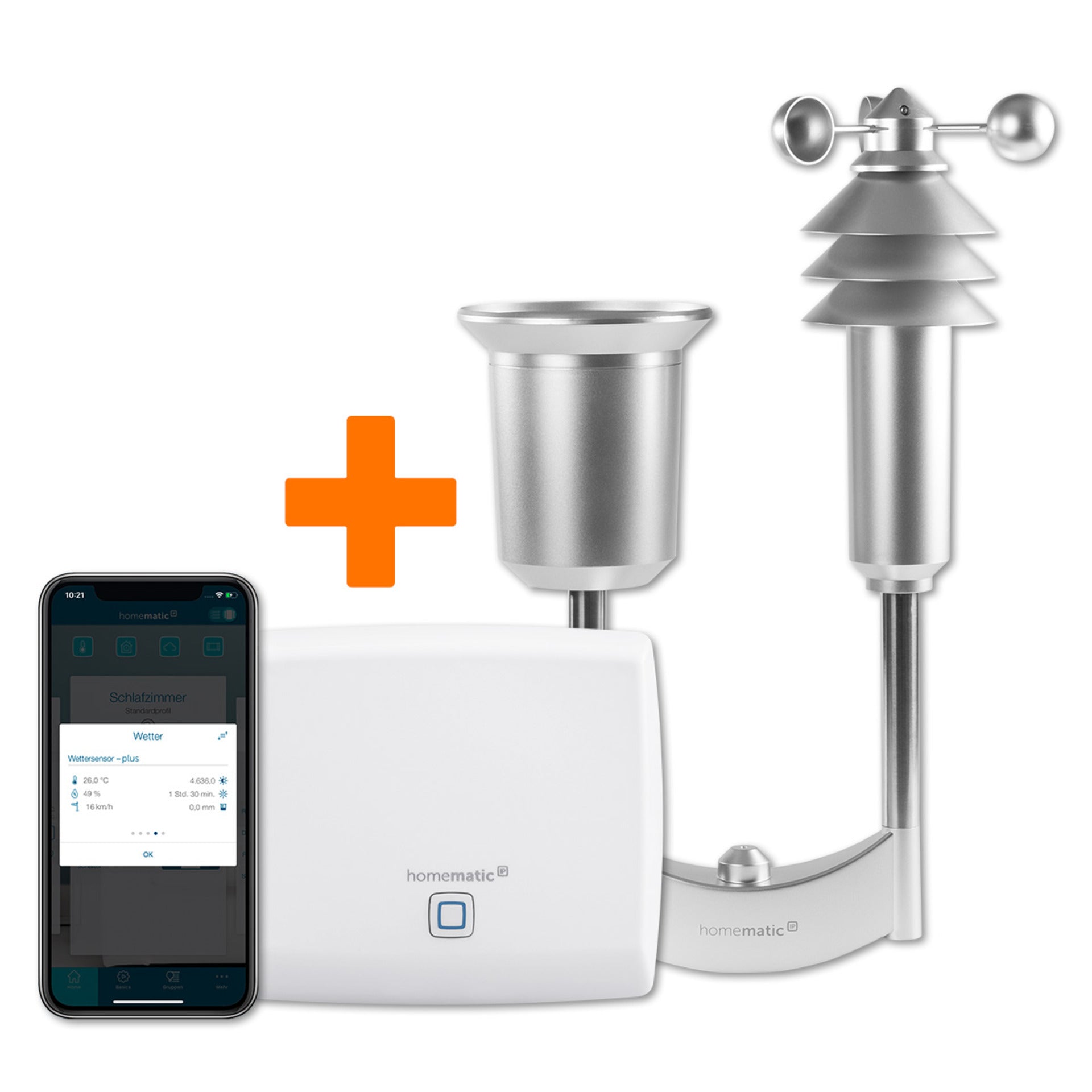 Homematic IP Set Wetter Plus mit Homematic IP Access Point und Funk-We