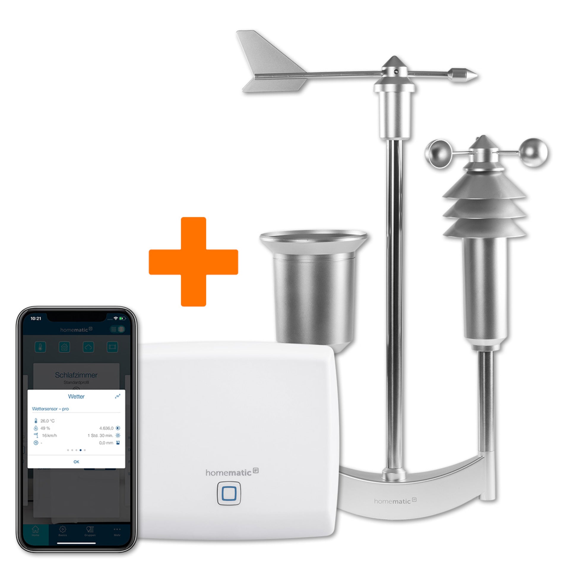 homematic ip markise Homematic IP Set Wetter Pro mit Homematic IP Access Point und Funk-Wet