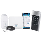 Homematic IP Smart Home Zugangslösung mit Access Point, Türschlossantrieb, Keypad und Fernbedienung Sparset