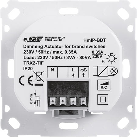 Homematic IP Dimmaktor HmIP-BDT für Markenschalter