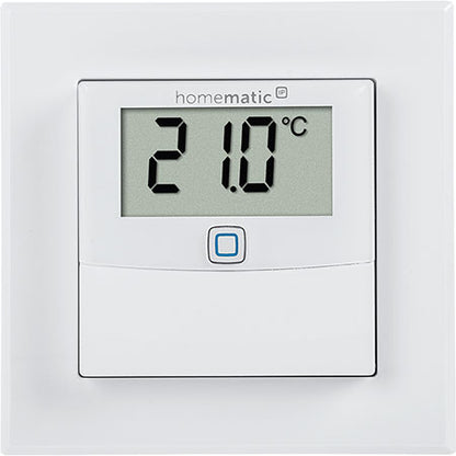 Homematic IP Temperatur- und Luftfeuchtigkeitssensor HmIP-STHD mit Display, innen