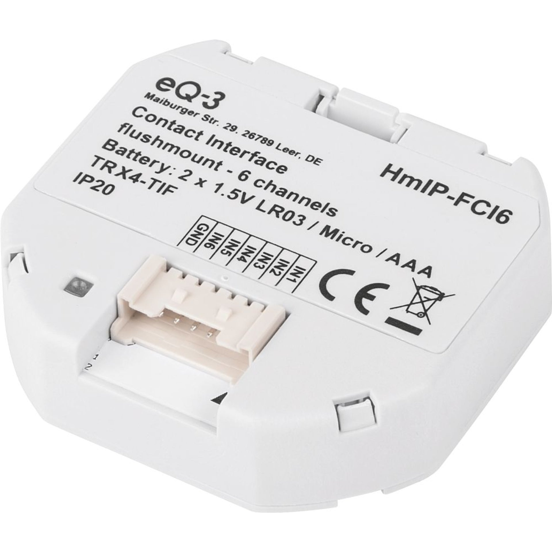 Homematic IP Kontakt-Schnittstelle Unterputz - 6-fach HmIP-FCI6