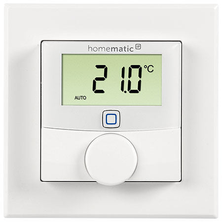 Homematic IP Wandthermostat HmIP-WTH-2 mit Luftfeuchtigkeitssensor WTH-2 für Smart Home / Hausautomation