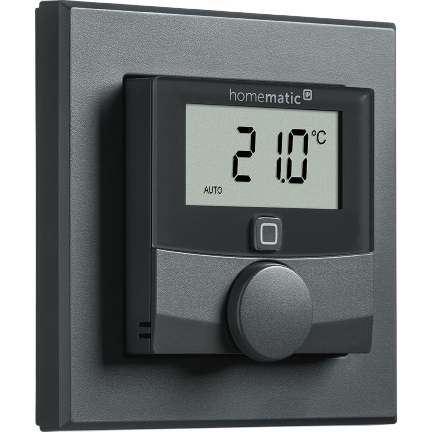 Homematic IP Wired Smart Home Wandthermostat mit Luftfeuchtigkeitssensor HmIPW-WTH-A, anthrazit B-Ware