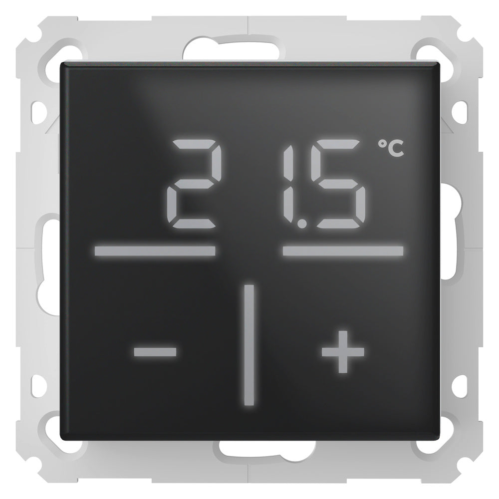 Homematic IP Smart Home Glas-Wandthermostat, schwarz, HmIP-WGT-A