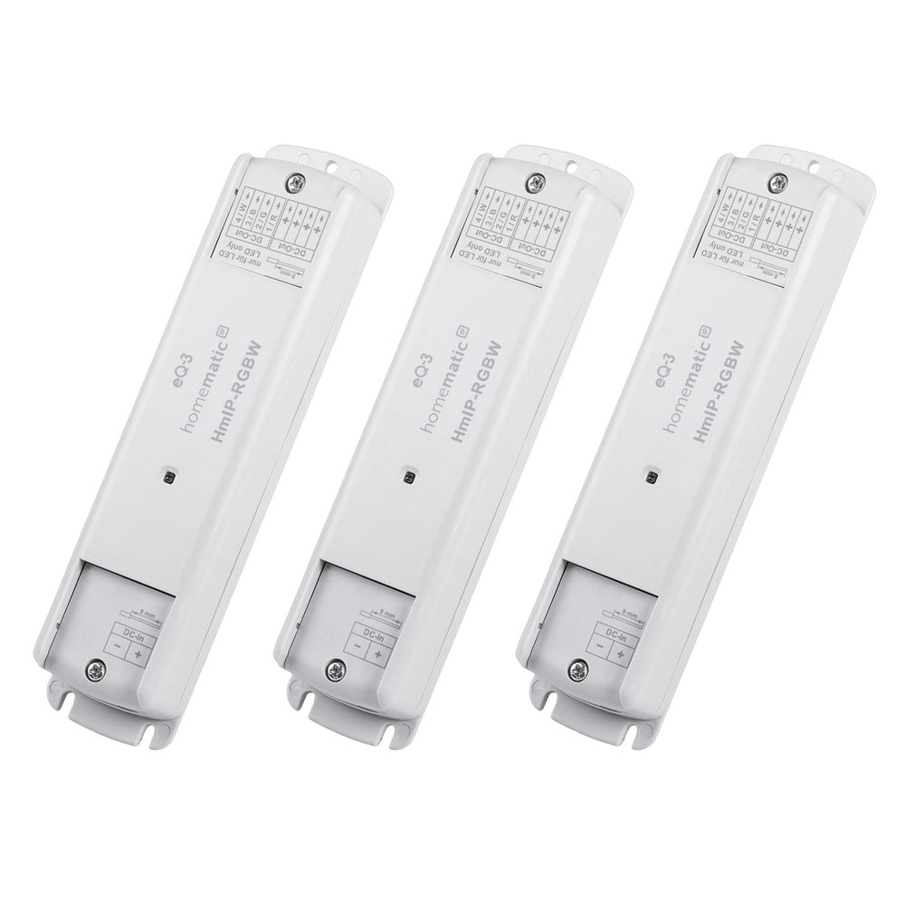 Homematic IP Smart Home 3er-Set LED Controller – RGBW HmIP-RGBW Sparset