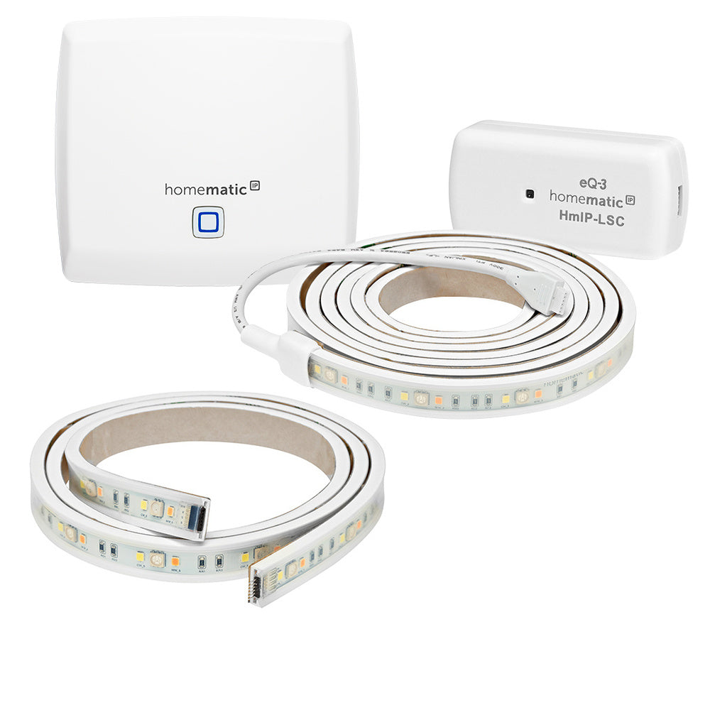 Homematic IP Smart Home Set Lightstrip mit Erweiterung und Access Point, HmIP-HAP + HmIP-LSS + HmIP-LS1