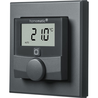 Homematic IP Wired Smart Home Wandthermostat mit Luftfeuchtigkeitssensor HmIPW-WTH-A, anthrazit