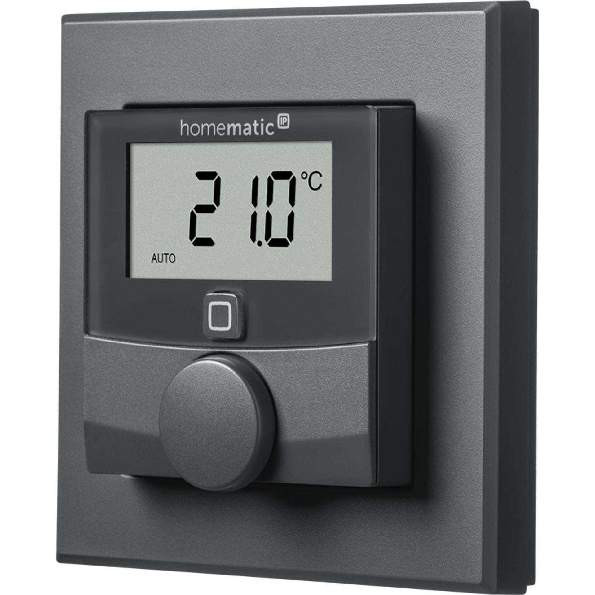 Homematic IP Wired Smart Home Wandthermostat mit Luftfeuchtigkeitssensor HmIPW-WTH-A, anthrazit