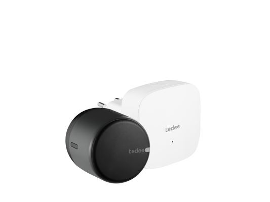 tedee Lock GO Schwarz + Bridge