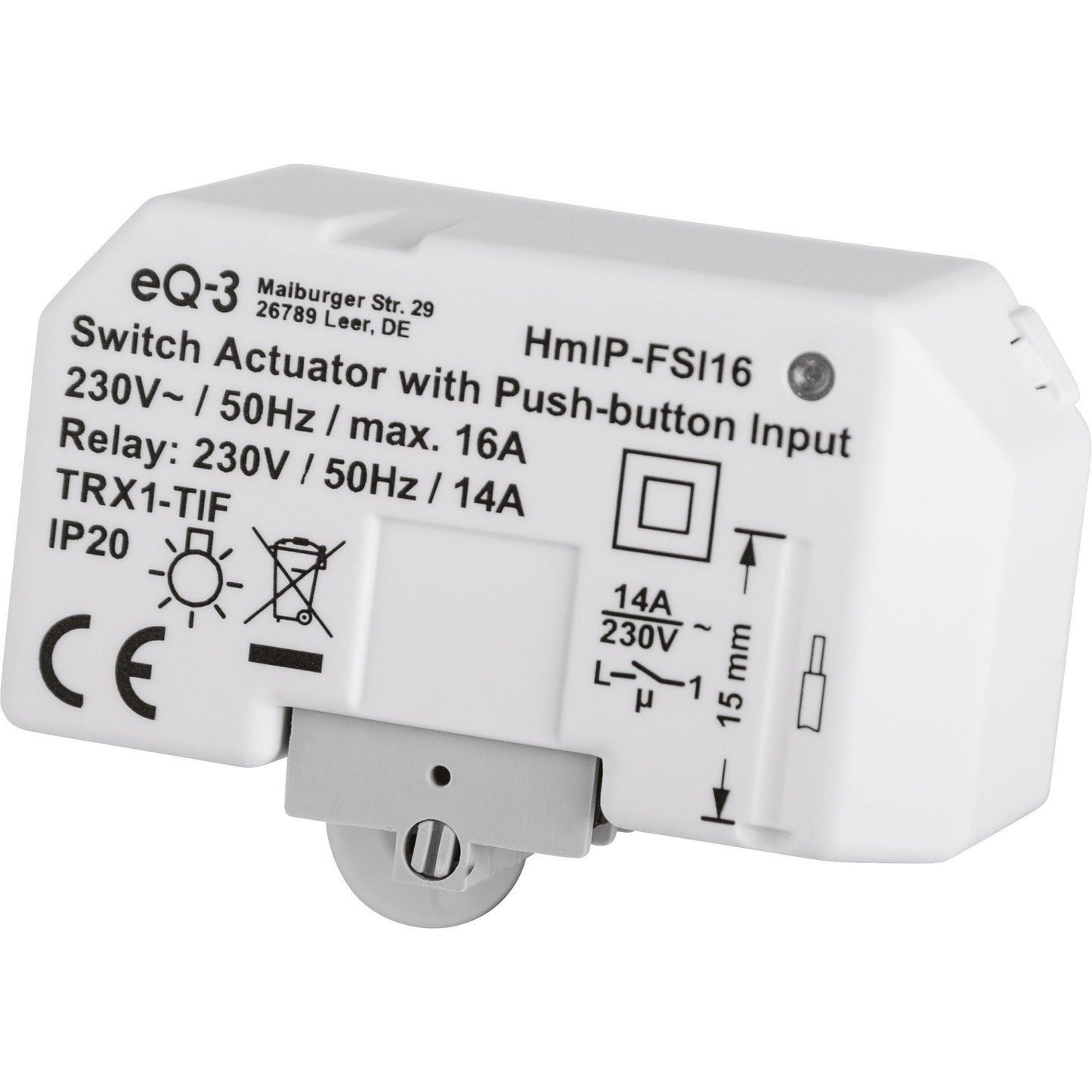 Homematic IP Smart Home 3er-Set Schaltaktor mit Tastereingang (16 A) HmIP-FSI16, Unterputz
