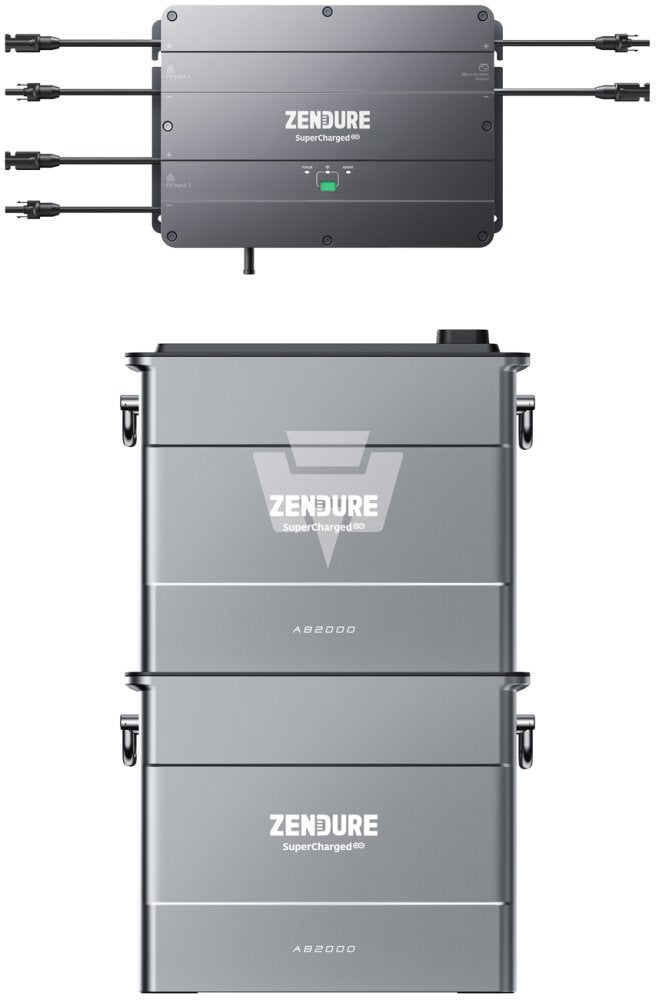 Zendure SolarFlow Set mit 2 x AB2000 48V / 80Ah / 3840Wh