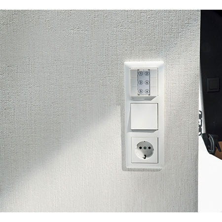Homematic Funk-Wandsender 6fach HM-PB-6-WM55 für Smart Home / Hausautomation