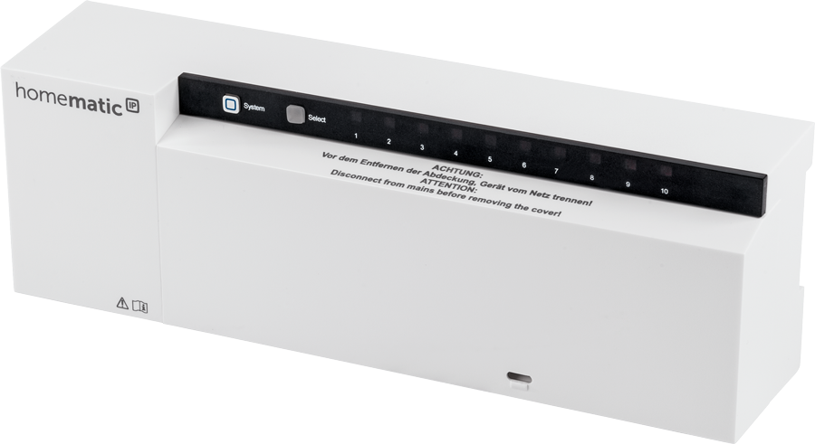 Homematic IP Wired Fußbodenheizungsaktor HmIPW-FAL230-C10 – 10-fach, 230 V