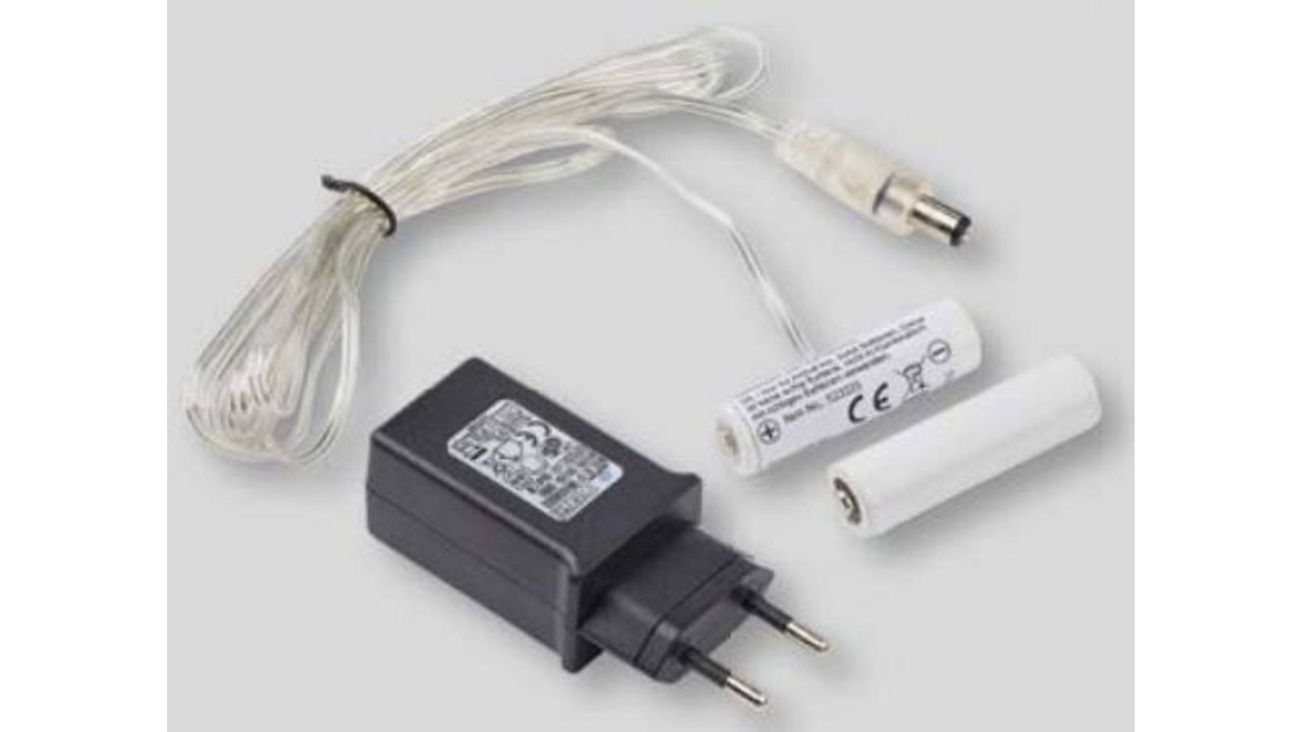 Batterieadapter für 2xAA Innentrafo 1,8m Kabellänge.