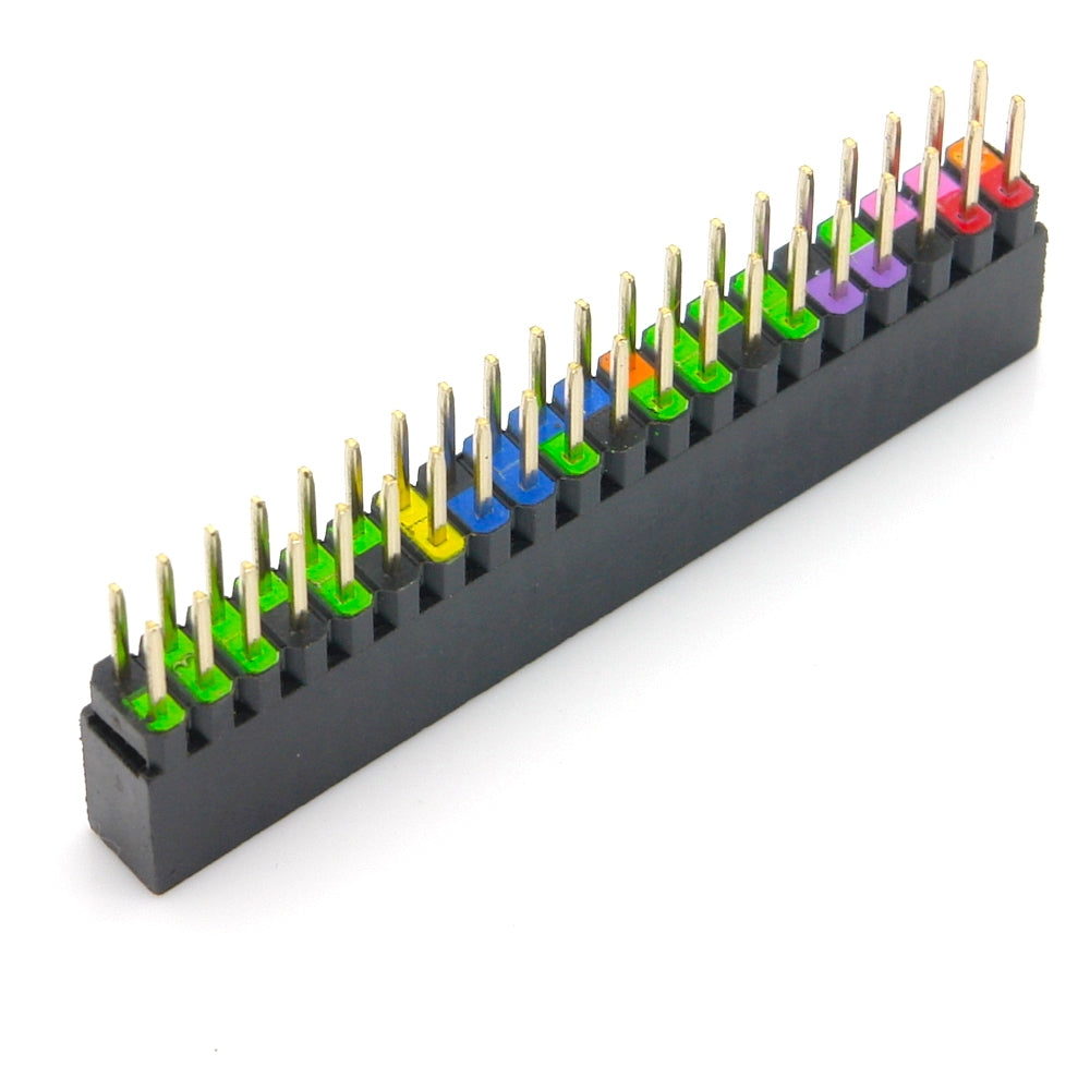 40 Pin GPIO Stacking Header für Raspberry Pi, farbig kodiert, 6,2mm