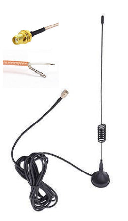 868 MHz Magnetfuß-  Antenne für die Erweiterung RaspberryMatic CCU2 CCU3 Charly usw. 5m Kabel incl.15cm Pigtail