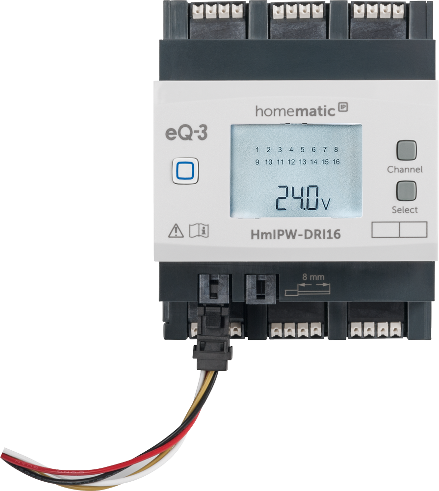 Homematic IP Wired Smart Home 16-fach-Eingangsmodul HmIPW-DRI16, VDE zertifiziert