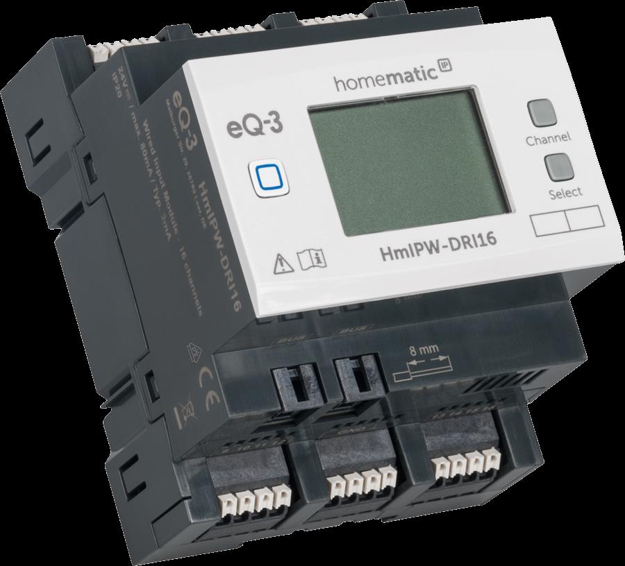 Homematic IP Wired Smart Home 16-fach-Eingangsmodul HmIPW-DRI16, VDE zertifiziert