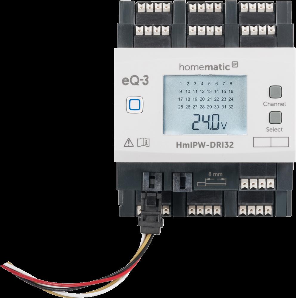 Homematic IP Wired Smart Home 32-fach-Eingangsmodul HmIPW-DRI32, VDE zertifiziert