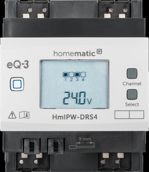 Homematic IP Wired Smart Home 4-fach-Schaltaktor HmIPW-DRS4, VDE zertifiziert