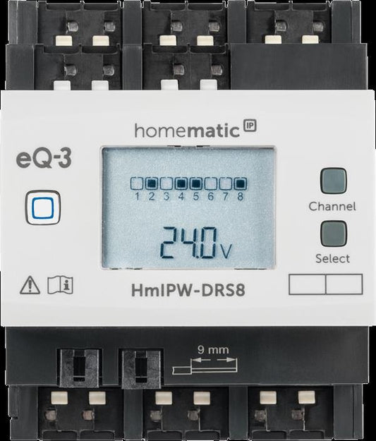 Homematic IP Wired 8-fach-Schaltaktor HmIPW-DRS8