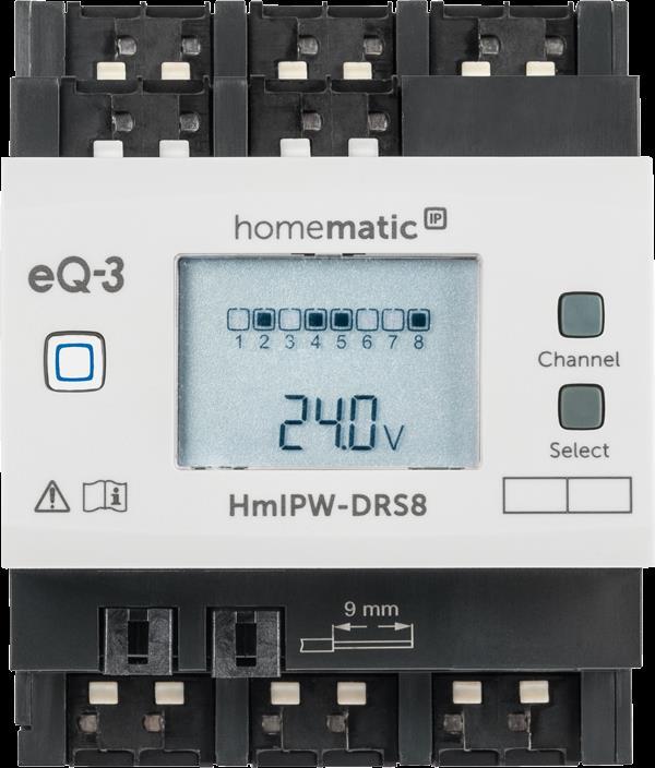 Homematic IP Wired Smart Home 8-fach-Schaltaktor HmIPW-DRS8, VDE zertifiziert
